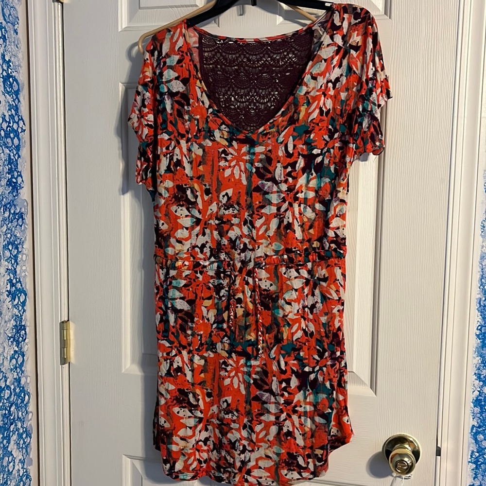 Mudd printed short sleeve dress
